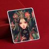 Máquina de Rolar Personalizada Martelo Pintura Coração Pintado à Mão Ouro Cinábrio Pintura Thangka A Vida Passada e Presente de Zakiram Buda Natalino Tela