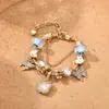 2025 Panjia Nuevo Más Vendido Elegante Hermoso Diamante Mariposa Corazón Resina Cuentas DIY Pulsera de Cuentas Al por Mayor