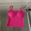 Camisola com Renda e Bojo para Mulheres, Novo Estilo para o Início da Primavera, Adequada para Uso Interno e Externo, Estilo Puro e Doce, Top Sem Mangas