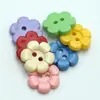 Botones de resina de girasol en colores de caramelo en stock, botones de dos agujeros para ropa y juguetes, accesorios decorativos versátiles, botones para manualidades