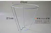 Soporte Cónico de Alambre de Hierro para Pantalla de Lámpara Portalámparas E27 Material para Manualidades DIY Marco de Hierro Accesorios para Lámparas de Círculo