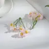 L5 Arte Floral Margaritas Artificiales Flores de Plástico DIY Sombrero de Paja Decoración para Ropa Flores de Seda Flores Falsas Materiales para Corona Hecha a Mano