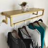 Perchero de Hierro Perchero de Exhibición para Tienda de Ropa Perchero de Pared Perchero de Pared Colgador Lateral