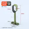 Soporte de brida engrosada de aleación de zinc para barra de colgar ropa, soporte de esquina semibrida de montaje superior, accesorios de soporte para barra de colgar ropa