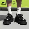 [Personalizado] Zapatos Derby para Hombre, Zapatos Formales de Cuero Estilo Británico de Alta Gama con Punta Redonda, Zapatos con Suela Gruesa para Aumentar la Altura con Punta Ancha, Zapatos Pequeños de Cuero