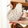 Ornamento de Pet de Chá Cisne de Resina, Decoração Criativa para Casa para Sala de Estar e Escritório, Pode Ser Usado como Decoração de Mesa de Chá em Estilo Chinês Novo