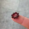 Varios Anillos de Correr de Cristal Accesorios DIY Amatista Citrino Cristal Rosa 4mm 6mm Tamaño Pequeño Cuentas Redondas Anillo de Correr