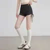Shorts de Yoga de Verano 2026 Nuevo Estilo para Mujer con Cordón, Ajustados para Correr, Deportes, Pilates, Shorts de Yoga de Cintura Alta para Mujer