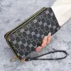 Carteira Feminina Bolsa Clutch Feminina Carteira Longa de Alto Padrão Simples Bolsa para Celular Multifuncional Grande Capacidade Porta-Cartões Porta-Moedas