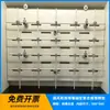 Gabinete de Ventilación Rejilla Sintética Estante Estante de Fijación de Tubería de Doble Fila Estante de Gabinete de Ventilación Varilla de Conexión de Acero Inoxidable Conexión de PP