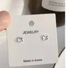 Pendientes de botón de trébol de cuatro hojas de plata de ley S925 Yinjia Nuevo estilo popular Cuidado del agujero de la oreja Exquisito temperamento Joyería de pendientes pequeños