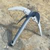 Cuchillo de anclaje de cuatro esquinas, cuchillo plegable de cuatro patas para plantas acuáticas, cuchillo de anclaje para abrir y cerrar césped, dispositivo para tirar césped, cuchillo de anclaje de cuatro patas para plantas acuáticas