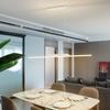 Lámpara de araña para restaurante Iluminación moderna minimalista Mesa de bar Iluminación de tira larga Minimalista nórdico Comedor Iluminación de restaurante 270L