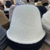 Chapéu de pescador de lã mista com aspecto de caxemira estilo japonês, chapéu de bacia em forma de sino pequeno, quente, para outono e inverno, para mulheres, combina com tudo