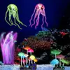 Decoración Acuario Coral Silicona Suave Coral Luminiscente Hongo Luminiscente Decoración Coral Set de 4/7 Piezas Decoración Acuario