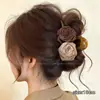 Pinza para el pelo de dibujos animados coreanos para mujer, pasador de lazo, pinza de tiburón exquisita de alta gama, tamaño grande para cabello grueso, accesorio para el cabello