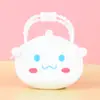 Bolsa de monedas con cremallera de silicona de dibujos animados Llavero de mano Color macarrón Mini bolsa de monedas Bolsa de almacenamiento para niños Regalo