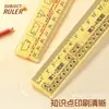 Regla Multifuncional de 20 cm para Estudiantes de Primaria con Escalas Integradas de Lenguaje, Matemáticas e Inglés, y Regla de Símbolos Fonéticos en Inglés