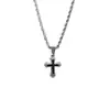 Collar largo geométrico en capas de diamante negro personalizado de subcultura Y2K para mujer, Cadena para clavícula gótica punk de nicho