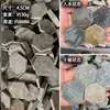 Baldosas de piso para paisajismo con bordes amarillos para cajas de tortugas, Ladrillos rojos pequeños para pisos de tortugas, Ladrillos con forma de panal para paisajismo y decoración de patios