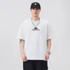 Ropa para Hombre Fengshe / Nueva Camiseta de Manga Corta de Verano 2026 para Hombre con Estampado de Letras y Artesanía de Silicona 3D de Alta Resistencia