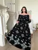 Vestido de Algodão Casual Europeu e Americano Transfronteiriço Plus Size Feminino de Caimento Solto para Férias na Praia de Verão, Adequado para Mulheres Plus Size e Grávidas