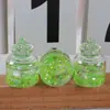 Vidro Luminoso Concha Pérola Garrafa Flutuante Garrafa Ara Gorducha Garrafa de Frutas Resina Artesanal Pingente de Bolsa de Chave