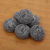 6 bolas de limpieza de hierro inoxidable 6 cepillos de cocina cepillo para tazones cepillo para ollas bola de acero sin astillas