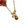 Pulsera de Cuerda Roja Calabaza Piedra Ojo de Tigre Pulsera Trenzada de Lujo Ligero Gama Alta Pulsera de Transferencia Año del Caballo para Mujer