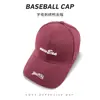 Gorra de Béisbol de Ala Dura con Bordado de Letra Simple y Versátil para Mujer, Primavera y Verano, Adelgazante del Rostro, Protección Solar, Estilo Coreano, Unisex