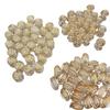 Vintage calco oro resina antigua Oval acrílico flor transparente diy joyería aretes accesorios material
