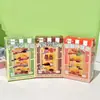 Estante de exhibición de comida para armar, juguete de cocina de juego para niños, set de juego de comida en miniatura, decoraciones de comida realistas, escena en miniatura divertida