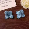 Estilo Nacional Retro Bordado Floral Flor de Cinco Pétalos DIY Cosido a Mano Flor Degradada Accesorio para el Cabello Parche para Ropa Material de Parche