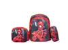 Mochila escolar de tres piezas de 16 pulgadas, mochila para estudiante, bolso cruzado, estuche