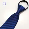 Corbata de Hombre Cremallera Novio Boda Roja 8cm Vestido Negocio Nudo Negro Libre Perezoso Fácil de Tirar Azul Corbata