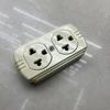 Comercio exterior directo de fábrica, cableado industrial doméstico transfronterizo, estándar americano, América del Sur, enchufe multifunción beige de seis orificios y seis orificios