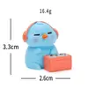 Micro Paisaje Juguete Creativo de Moda Gato Naranja Banda Figura Linda Accesorios de Decoración DIY Adornos Pequeños de Escritorio Diversión Giratoria