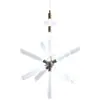 Candelabro de Copo de Nieve Postmoderno Diseñador Luz de Lujo Tubo de Vidrio Grabado Candelabro Sala de Modelos Departamento de Ventas Lámpara de Ingeniería Personalizada