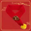Bufanda linda de Año Nuevo para Gatos y Perros, Accesorio Navideño de Reno para Mascotas, Calentador de Cuello Festivo Rojo para Perros Pequeños