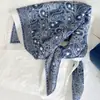 Bufanda de Seda Estampado Paisley Vintage Elegante Versátil para Primavera y Otoño, Adecuada para Combinar con Camisas, Atar el Cabello o Envolver Bolsas, Bufanda Cuadrada Delgada