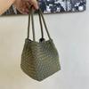 Bolso para Mujer 2026 Nuevo Celebridad de Internet Coreana Bolso Cesta Tejida Retro Set con Bolso Pequeño, Bolso de Mano, Bolso de Hombro, Bolso de Axila