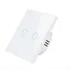 Pure Touch Hogar Inteligente Tipo 86 Panel Táctil Doméstico de Vidrio Templado Interruptor de Luz Táctil de Control Único de Apertura Única