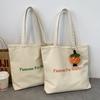 Bolso de Mano Estilo Japonés de Primavera y Verano Bolso de Gran Capacidad para Estudiantes para un Solo Hombro Bolso de Lona Simple de Tela Blanco Coreano