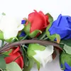 Guirnalda Decorativa Más Reciente del Día de la Independencia Estadounidense 2026, Guirnalda de Flores de Rosa Artificiales, Fábrica de Flores de Rosa en Forma de Corazón de Alta Calidad