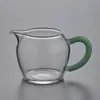 Taza de Té de Vidrio Engrosado Resistente al Calor Divisor de Té Juego de Té con Filtro de Gama Alta Taza Uniforme Estilo Japonés Taza de Té