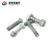 Parafusos de Meio-Slot 3823/5025/5234 Parafusos Dentados com Fenda para Fachadas de Vidro, Parafusos em T, Galvanizados a Quente
