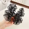 Grampo de Cabelo Novo Estilo Francês para Primavera e Verão, Elegante e Fashion, Rede Nuvem, Tamanho Médio, Acessório de Cabelo