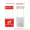 Expositor de Mesa Promocional Dobrável de Plástico PP Prateleira Supermercado Mesa de Degustação Mesa Publicitária Promocional Quiosque Promocional