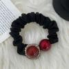 Ins Style Estilo Coreano All-match Red Love Pequeno Anel de Cabelo Intestino Bola Cabeça Feminina Rabo de Peypony Corda de Cabelo 2024 Novos Acessórios para Cabeça