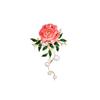 Presente festivo luxo elegante pérola artesanato vintage flor de peônia rosa acessórios broche de alta qualidade atacado